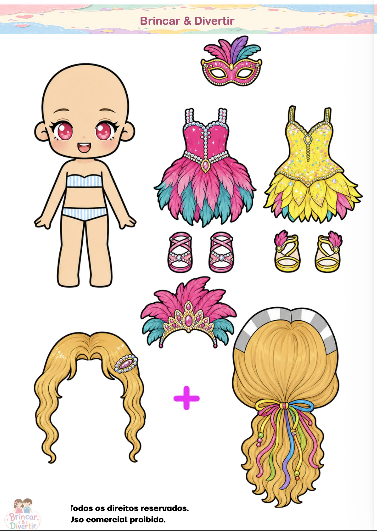 Boneca de papel 3